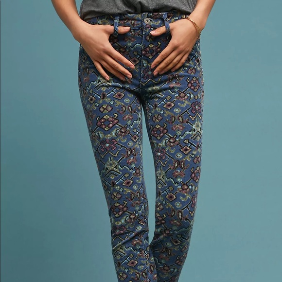 Corduroy High-Rise Skinny Jeans | Anthropologie - Picture 2 of 8
